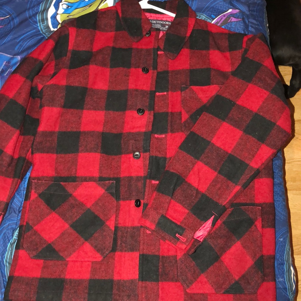Plaid flannel jacket